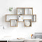 vidaXL Wall Shelf Artisan oak 82 x 15 x 51 cm Engineered wood