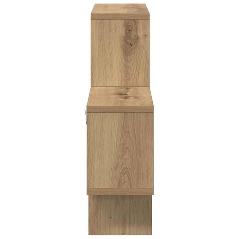 vidaXL Wall Shelf Artisan oak 82 x 15 x 51 cm Engineered wood