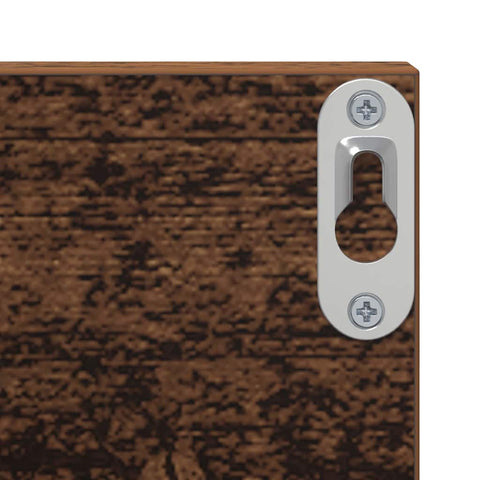 vidaXL Wall Shelves 2 pcs Old wood 80 x 11.5 x 18 cm Engineered wood