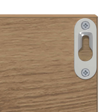 vidaXL Wall Shelves with Shelf 2 pcs Artisan oak 80 x 11.5 x 18 cm