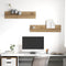 vidaXL Wall Shelves with Shelf 2 pcs Artisan oak 80 x 11.5 x 18 cm