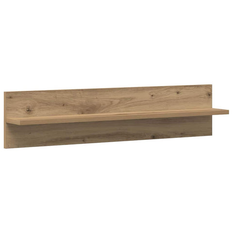 vidaXL Wall Shelves with Shelf 2 pcs Artisan oak 80 x 11.5 x 18 cm