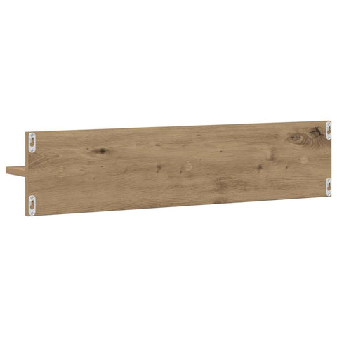 vidaXL Wall Shelves with Shelf 2 pcs Artisan oak 80 x 11.5 x 18 cm