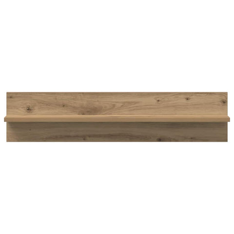vidaXL Wall Shelves with Shelf 2 pcs Artisan oak 80 x 11.5 x 18 cm
