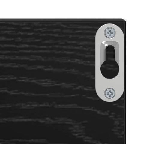 vidaXL Wall Shelves 2 pcs Black oak 80 x 11.5 x 18 cm Engineered wood