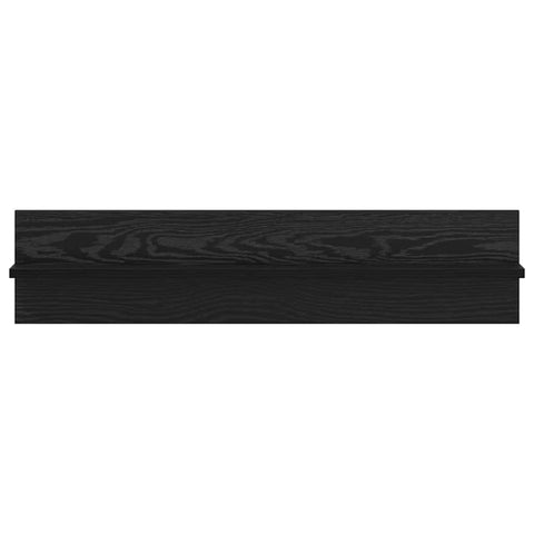 vidaXL Wall Shelves 2 pcs Black oak 80 x 11.5 x 18 cm Engineered wood