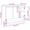 vidaXL Sideboard with Shelf with Door Old wood 97 x 29 x 75 cm Engineered wood