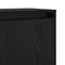 vidaXL Sideboard with Shelf with Door Black oak 97 x 29 x 75 cm Engineered wood