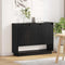vidaXL Sideboard with Shelf with Door Black oak 97 x 29 x 75 cm Engineered wood
