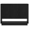 vidaXL Sideboard with Shelf with Door Black oak 97 x 29 x 75 cm Engineered wood
