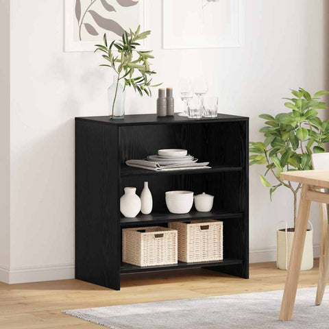 vidaXL Sideboard Black Oak 70x41x75 cm Engineered Wood