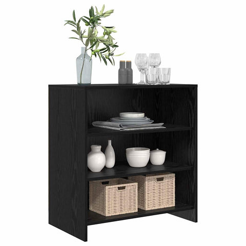 vidaXL Sideboard Black Oak 70x41x75 cm Engineered Wood