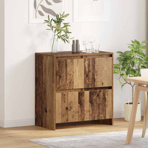 vidaXL Sideboard with Door Old wood 70 x 41 x 75 cm Engineered wood