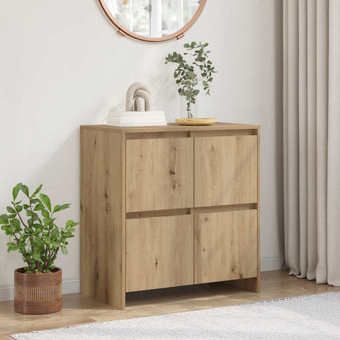 vidaXL Sideboard with Door Artisan oak 70 x 41 x 75 cm Engineered wood