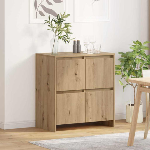 vidaXL Sideboard with Door Artisan oak 70 x 41 x 75 cm Engineered wood