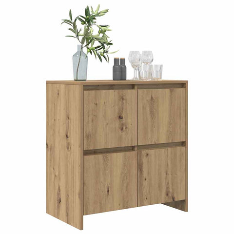vidaXL Sideboard with Door Artisan oak 70 x 41 x 75 cm Engineered wood