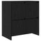 vidaXL Sideboard with Door Black oak 70 x 41 x 75 cm Engineered wood