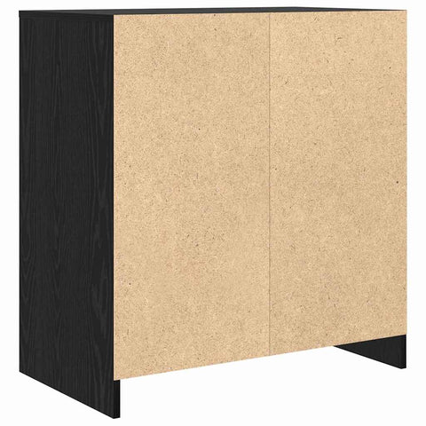 vidaXL Sideboard with Door Black oak 70 x 41 x 75 cm Engineered wood