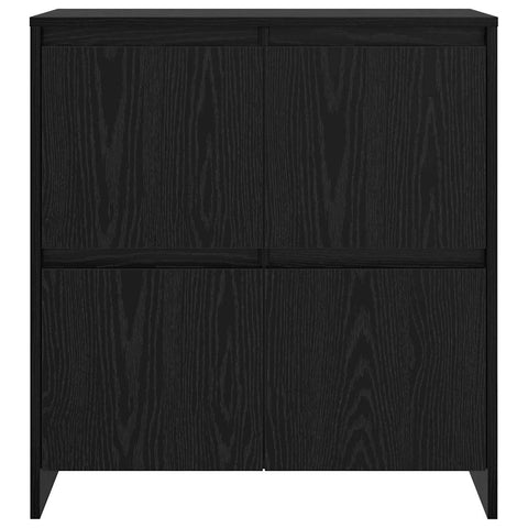 vidaXL Sideboard with Door Black oak 70 x 41 x 75 cm Engineered wood