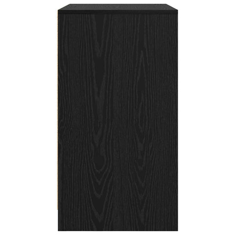vidaXL Sideboard with Door Black oak 70 x 41 x 75 cm Engineered wood