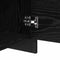 vidaXL Bedside Cabinet Black oak Engineered wood