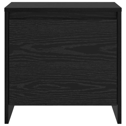 vidaXL Bedside Cabinet Black oak Engineered wood
