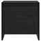 vidaXL Bedside Cabinet Black oak Engineered wood
