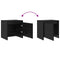 vidaXL Bedside Cabinet Black oak Engineered wood