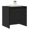 vidaXL Bedside Cabinet Black oak Engineered wood