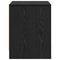 vidaXL Bedside Cabinet Black oak Engineered wood