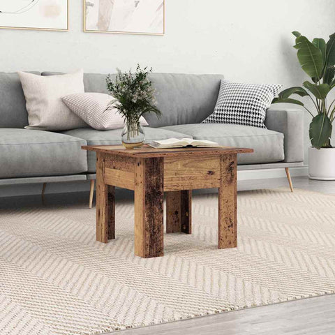 vidaXL Coffee Table Old wood 55 x 55 x 42 cm Engineered wood