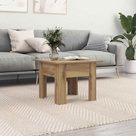 vidaXL Coffee Table Artisan oak 55 x 55 x 42 cm Engineered wood