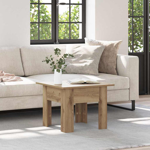vidaXL Coffee Table Artisan oak 55 x 55 x 42 cm Engineered wood
