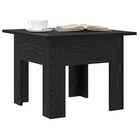 vidaXL Coffee Table Black oak 55 x 55 x 42 cm Engineered wood