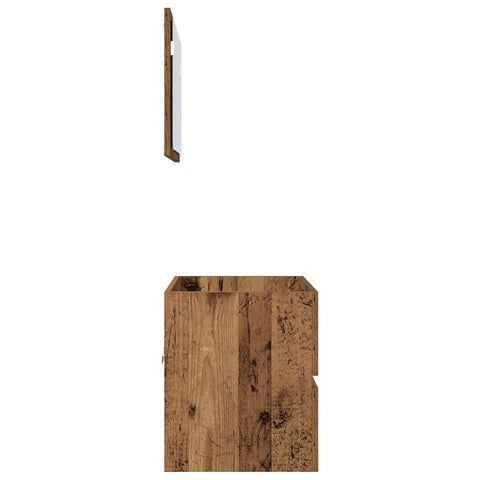 vidaXL Bathroom Furniture Set 2 pcs Old Wood 57 x 37 x 45 cm