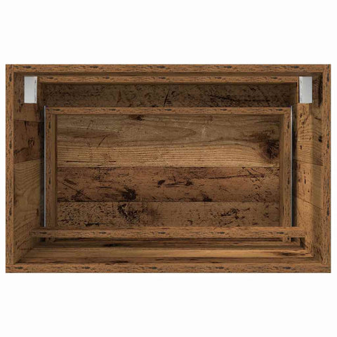 vidaXL Bathroom Furniture Set 2 pcs Old Wood 57 x 37 x 45 cm