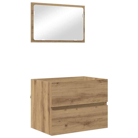 vidaXL Bathroom Furniture Set 2 pcs Artisan Oak 57 x 37 x 45 cm
