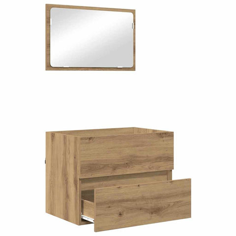 vidaXL Bathroom Furniture Set 2 pcs Artisan Oak 57 x 37 x 45 cm