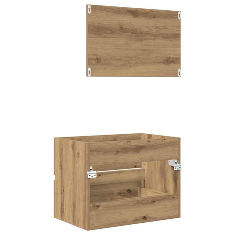 vidaXL Bathroom Furniture Set 2 pcs Artisan Oak 57 x 37 x 45 cm