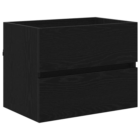vidaXL Bathroom Furniture Set 2 pcs Black Oak 57 x 37 x 45 cm