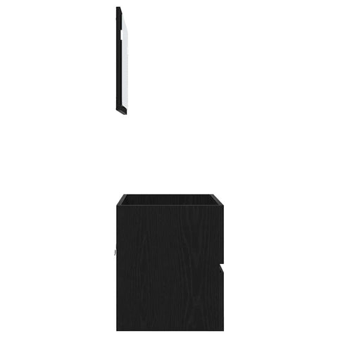 vidaXL Bathroom Furniture Set 2 pcs Black Oak 57 x 37 x 45 cm