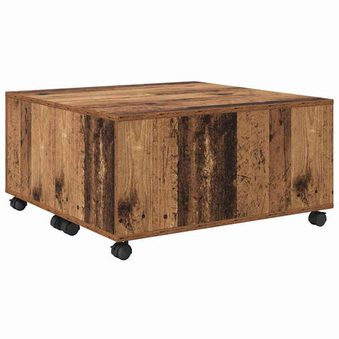 vidaXL Coffee Table Old wood 75 x 75 x 38 cm Engineered wood