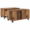 vidaXL Coffee Table Old wood 75 x 75 x 38 cm Engineered wood