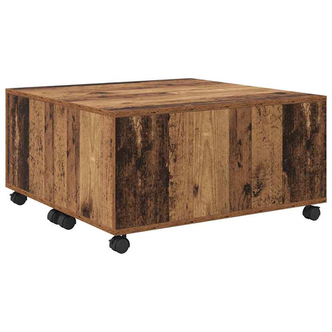 vidaXL Coffee Table Old wood 75 x 75 x 38 cm Engineered wood