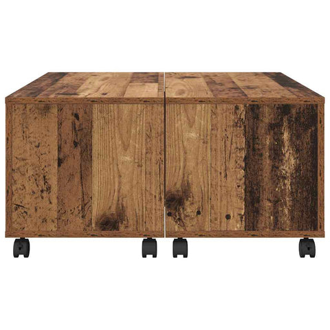 vidaXL Coffee Table Old wood 75 x 75 x 38 cm Engineered wood