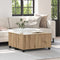vidaXL Coffee Table Artisan oak 75 x 75 x 38 cm Engineered wood