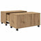 vidaXL Coffee Table Artisan oak 75 x 75 x 38 cm Engineered wood