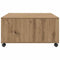 vidaXL Coffee Table Artisan oak 75 x 75 x 38 cm Engineered wood