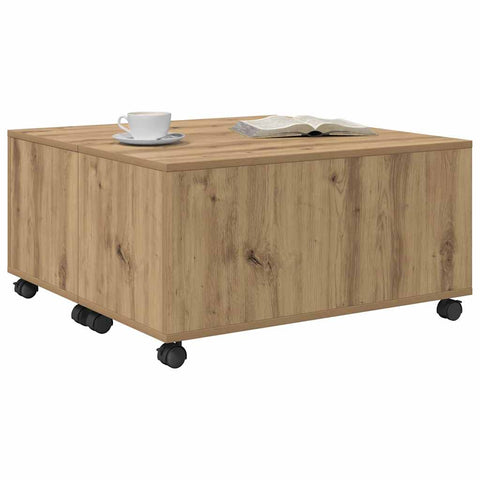 vidaXL Coffee Table Artisan oak 75 x 75 x 38 cm Engineered wood