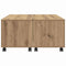 vidaXL Coffee Table Artisan oak 75 x 75 x 38 cm Engineered wood